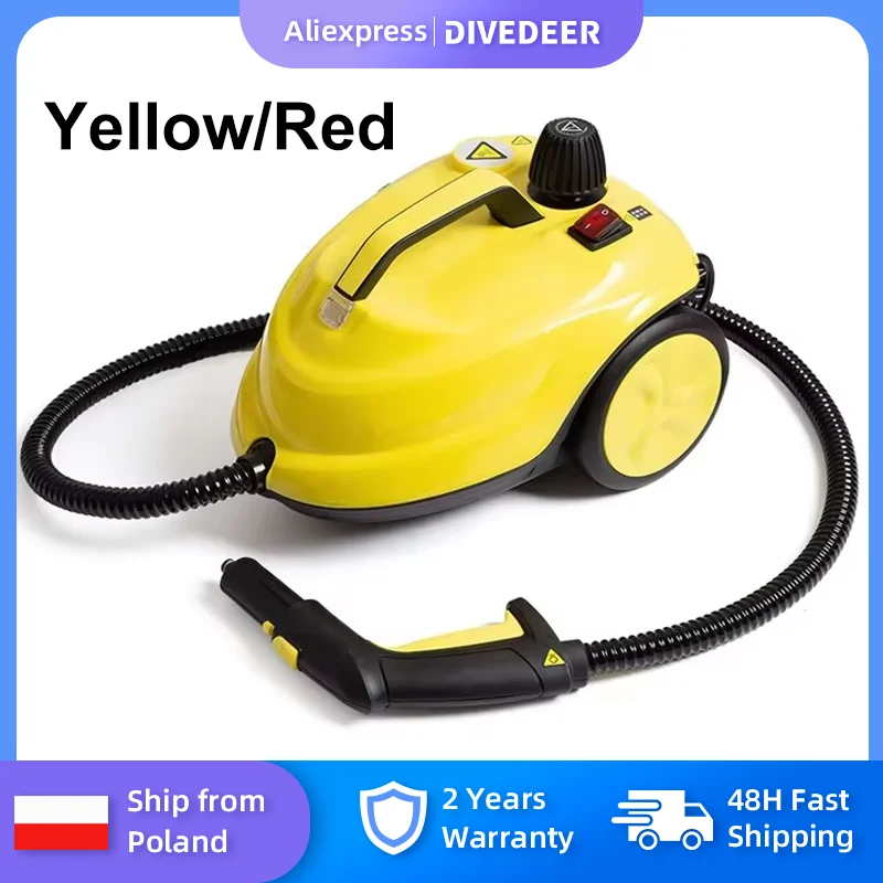 DIVEDEER Pulitore a vapore 2000W Multifunzionale Sterilizzazione e disinfezione ad alta temperatura Cucina per interni auto