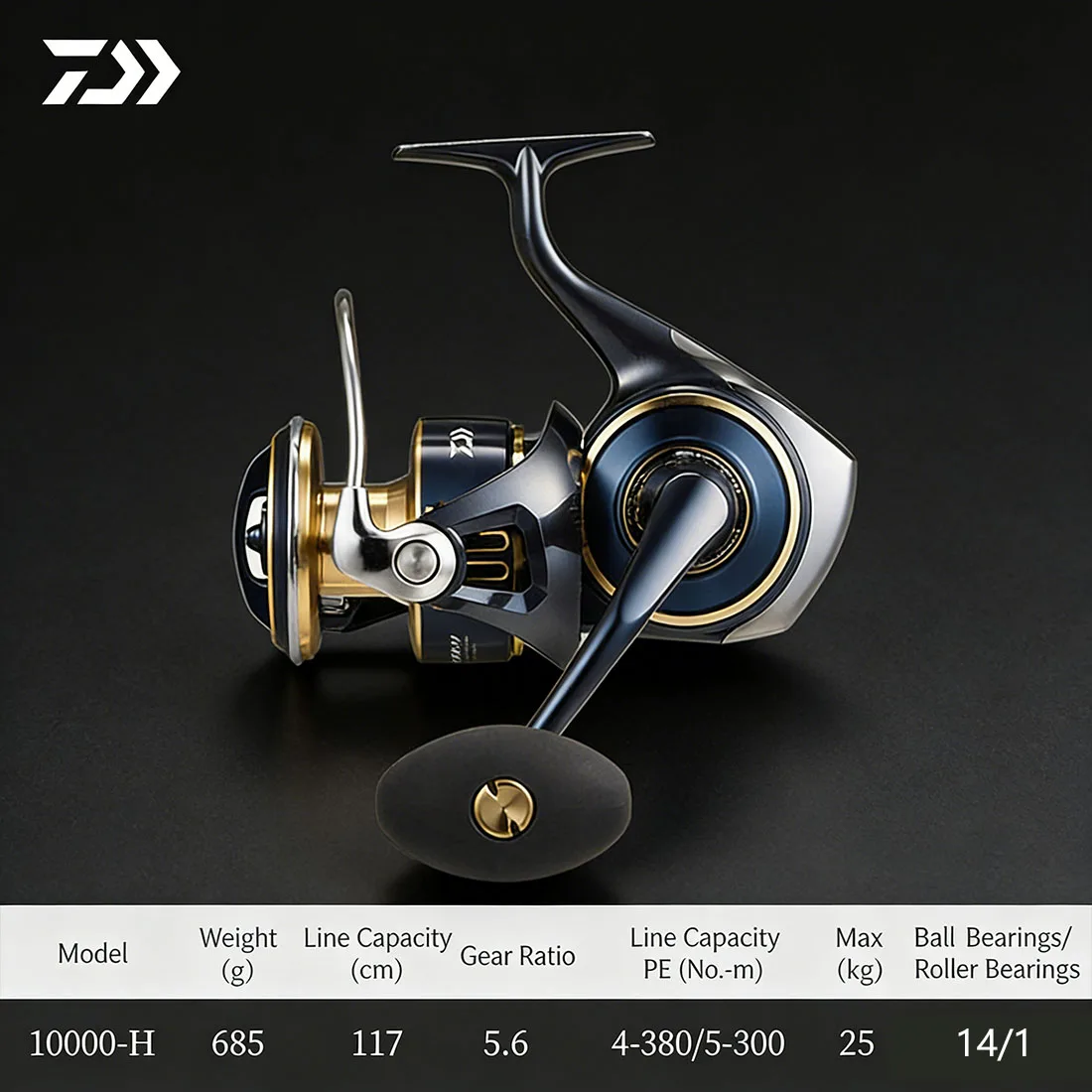 Original DAIWA 2025 SALTIGA 8000-25000 Spinning Reel - G1 Aluminum