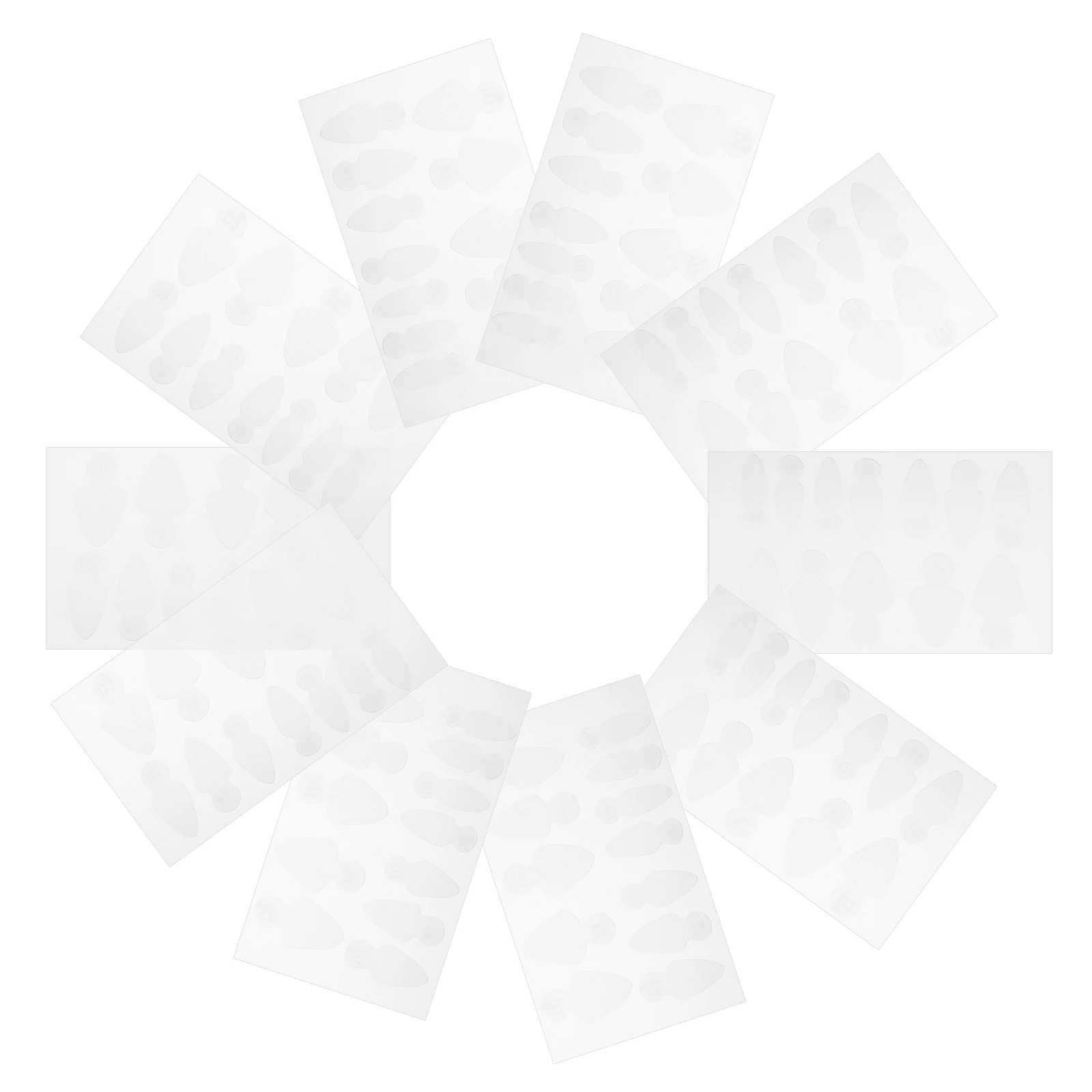 

10 Sheets Crystal Nail Film Extension Glue Silicone Manicure Stickers Accessory Extended Frosted Traceless French Nail Auxiliary