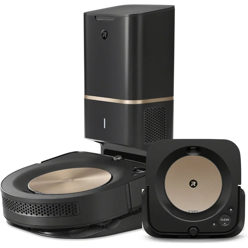 

Original Roomba s9+ (9550) Robot Vacuum & Braava Jet m6 (6112) Robot Mop Bundle - Wi-Fi Connected, Smart Mapping