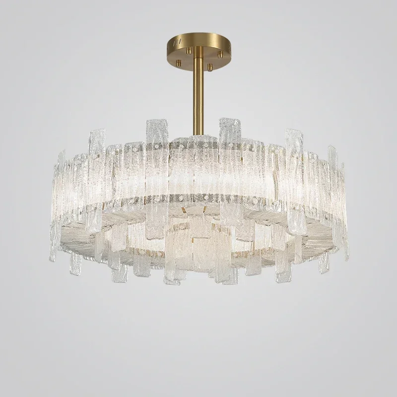 Living room bedroom model room glass chandelier Postmodern creative chandelier simple dining room