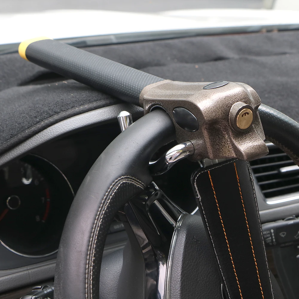 Automobile Steering Lock Car Accessories Foldable Car Steering Wheel Anti-Theft Lock Protection T-Locks Security Car Locks