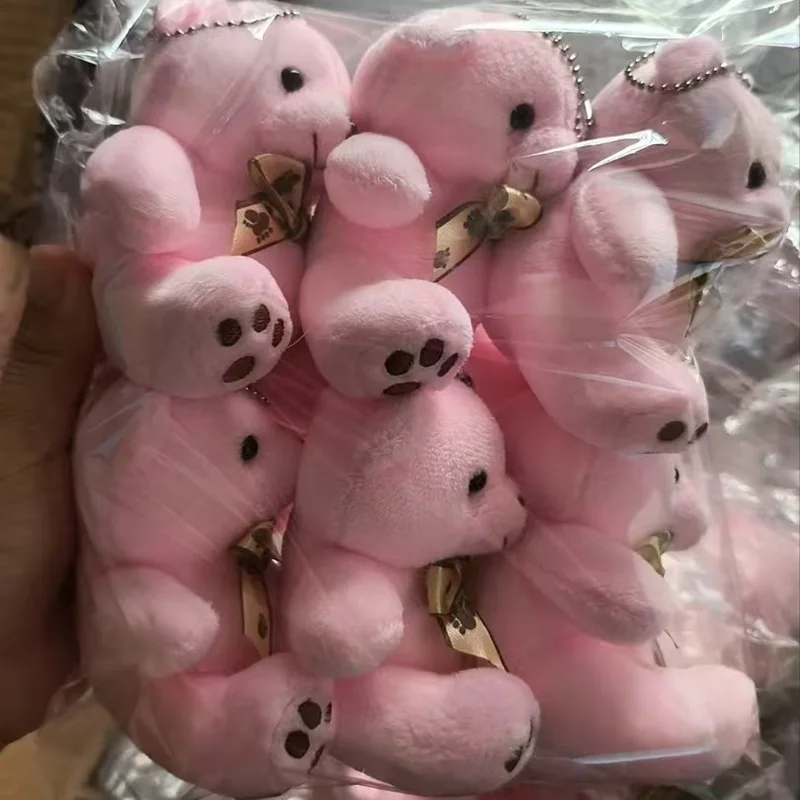 

6Pcs/Lot High Quality Candy Bear Little Teddy Bear Plush Doll Toy Cute Cartoon Stuffed Soft Doll Wedding Party Decoration Gifts