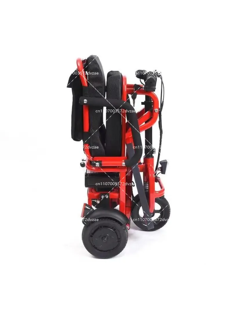 Aluminum alloy electric tricycle the elderly adult scooter lightweight folding climbing 6-15 degrees stability