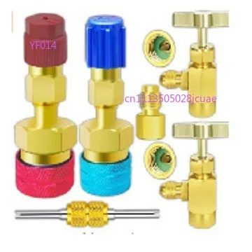 R1234yf Quick Plug Connector Kit Car Air Conditioning Refrigerant Adapter Set