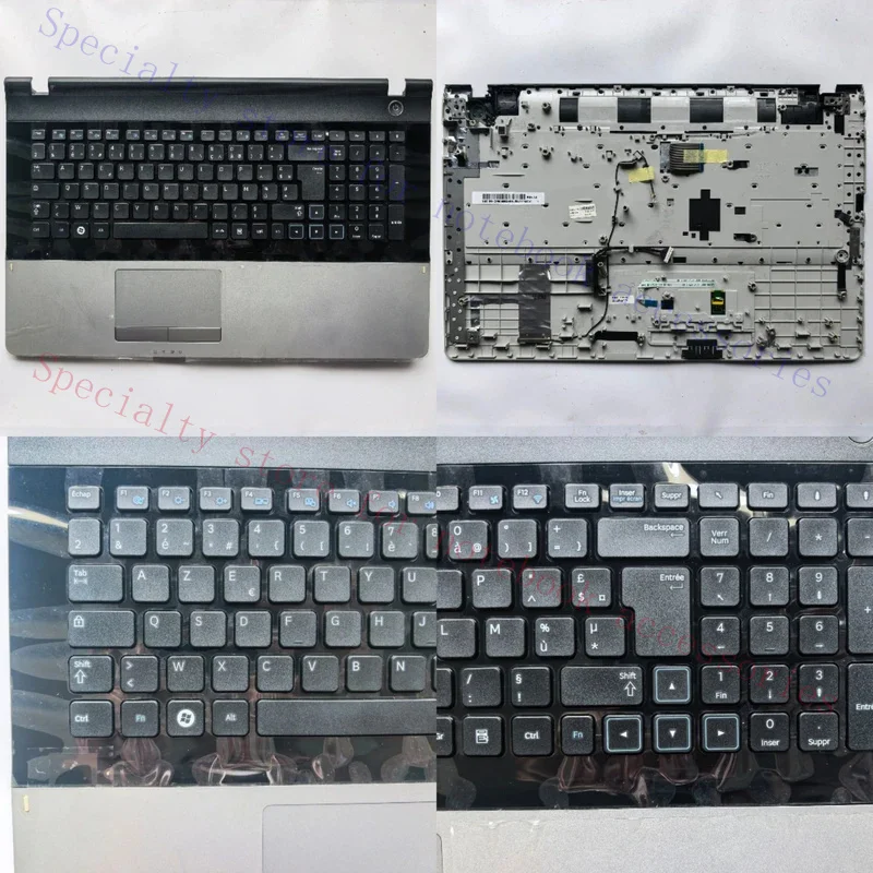French layout   laptop  palmrest cover with keyboard for Samsung 300E7A 305E7A NP305E7A 300E7A 300E7 BA75-03352B