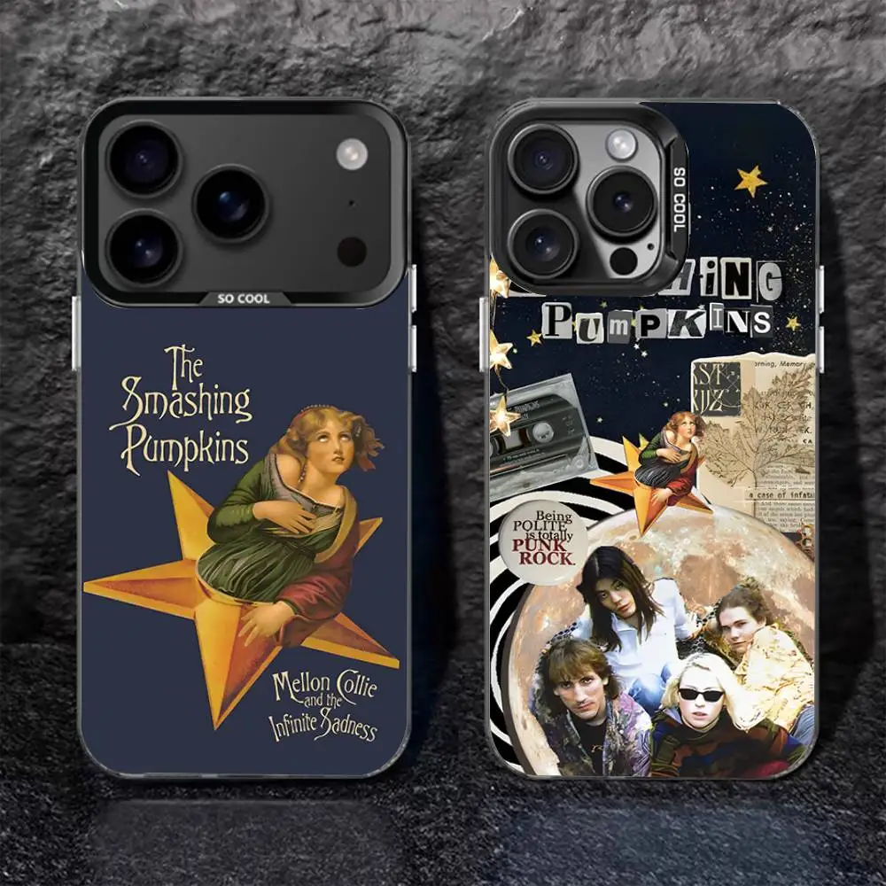 

The S-Smashing P-Pumpkins For iPhone 17,16,15,14,13,12,11,Pro,MAX,Plus Black Shockproof Candy Matte Cover
