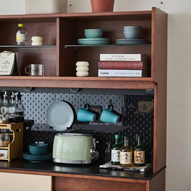Solid wood sideboard, restaurant vintage storage cabinet, home small apartment, Bauhaus retro storage cabinet, household cabinet