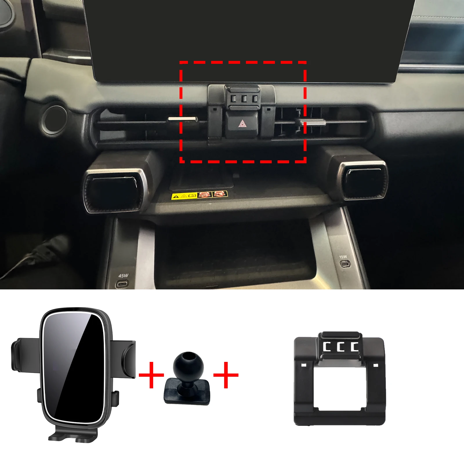 for Toyota RAV4 2026 2027 RHD LHD Specific Dashboard Navigation Phone Holder Mount Design Car Accessories