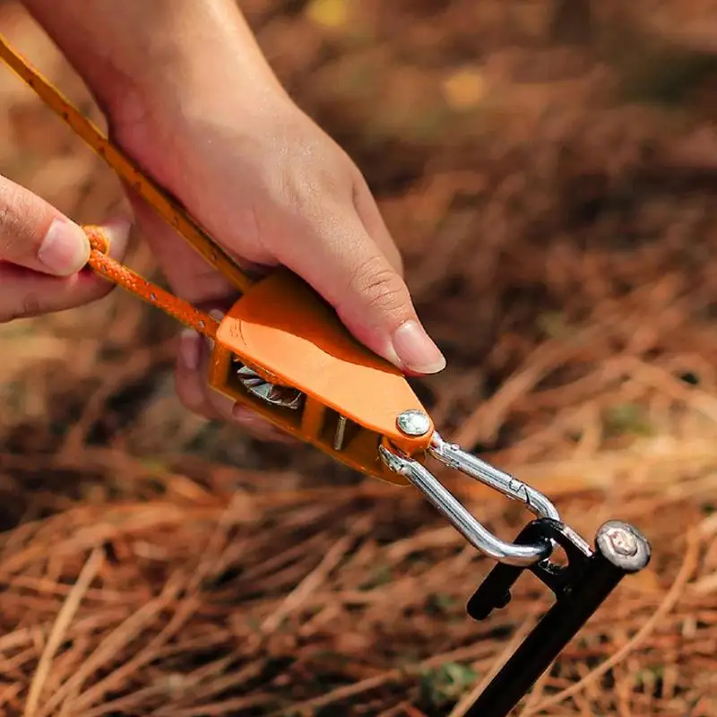 Amarres de trinquete para acampar, cuerda de tienda de campaña, senderismo, Picnic, pesca, supervivencia