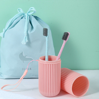 Toothbrush Storage Box Portable Travel Toiletries Protector Durable Small Size Toothpaste Container Brush Holder Mug Organizer