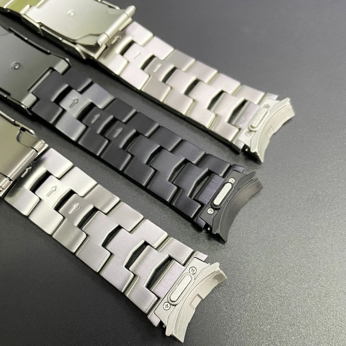 20MM Quick Fit Titanium Metal Watch Band for Samsung Galaxy Watch 6 Classic 43mm 47mm 6 5 4 40mm 44mm 5Pro 45mm Watchband Strap