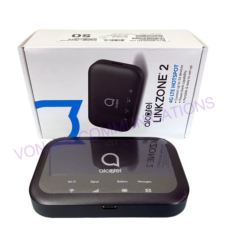 Portable Router Alcatel LINKZONE 2 MW43TM 4G LTE Hotspot Up to 16 Devices With 4400mAh Battery For Alcatel American Version