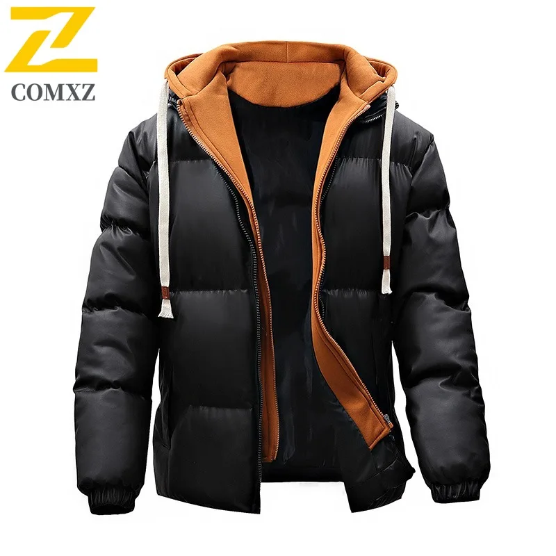 COMXZ الرجال سترة الخبز العصرية الحد الأدنى السفر الترفيه ارتداء مقاومة البرد مريحة الحشو معطف الحياة اليومية الشتاء سترة