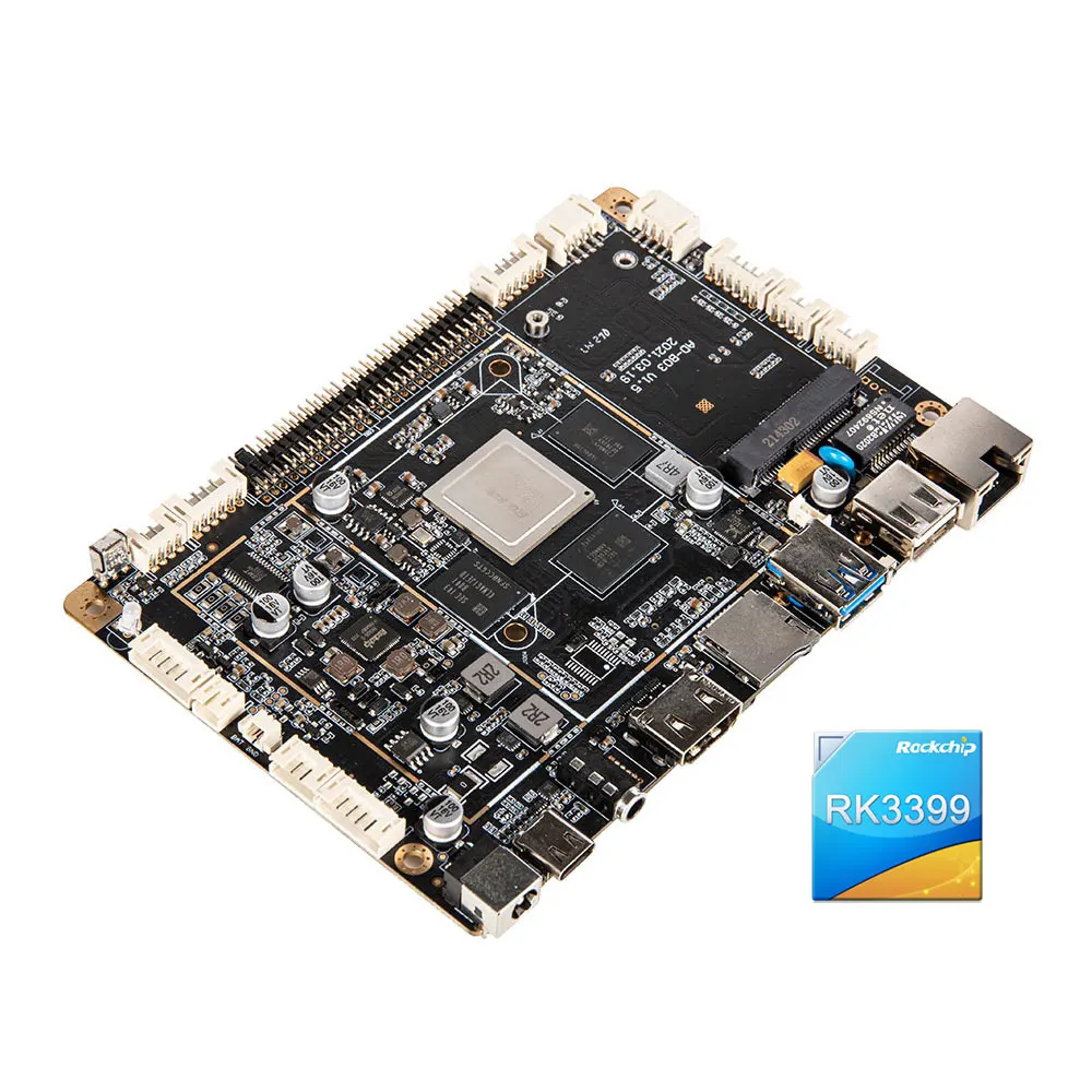 Płytka SKD z procesorem Quad-Core RK3399 z obsługą karty SIM 4G, wyjściem EDP LVDS do dekodowania wideo 4K i wieloma funkcjami.