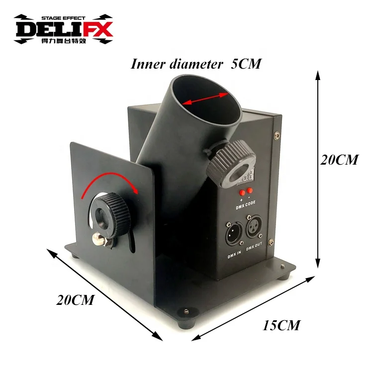 Humanized Operation 1 Channel DMX Confetti Cannon Party Popper Machine Easy Control Confetti Shot for Stage Wedding Show