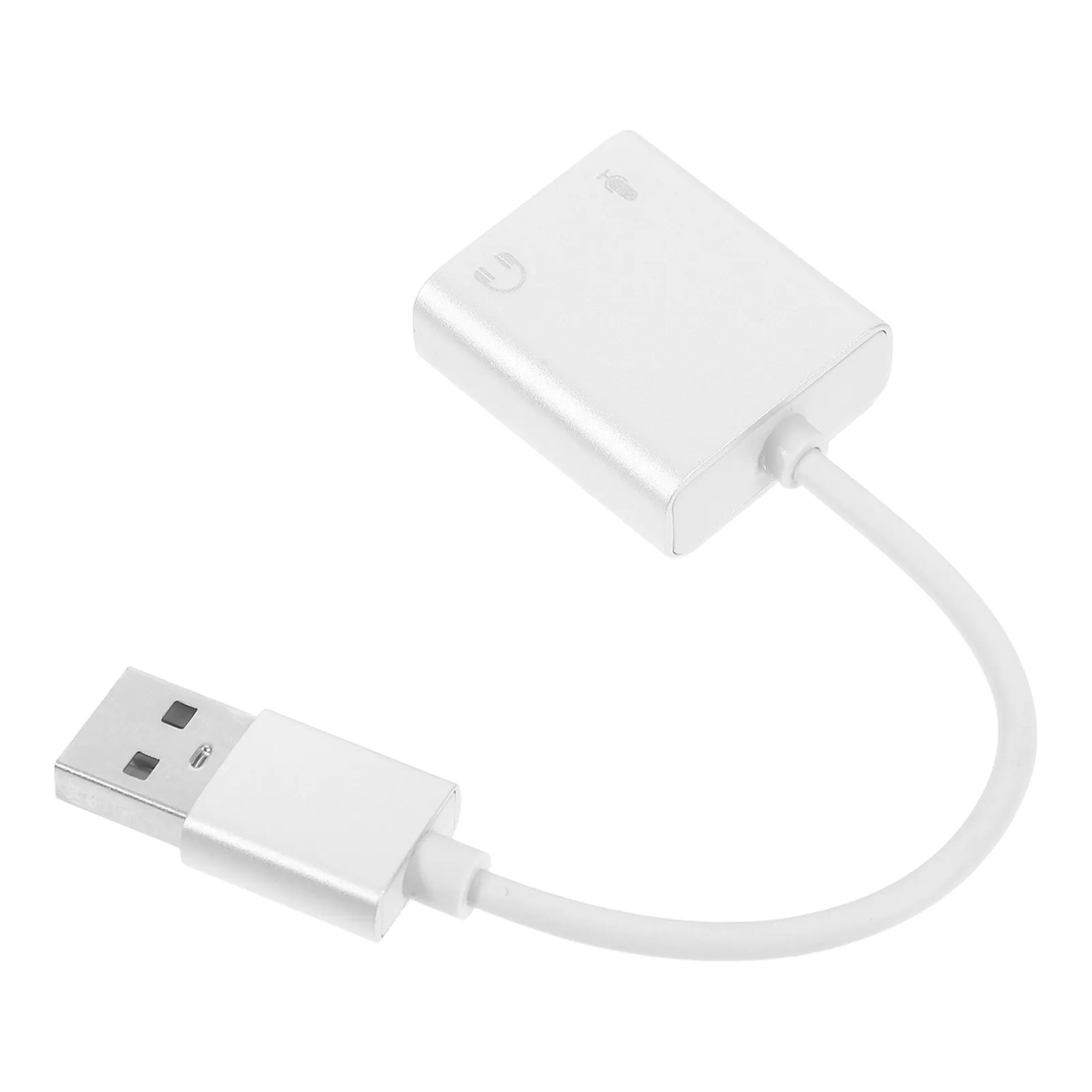 USB Sound Card for Pc Mic Headphone Splitter Audio Stereo Adapter Gaming Audio Interface Portable Plug and Play Compatible