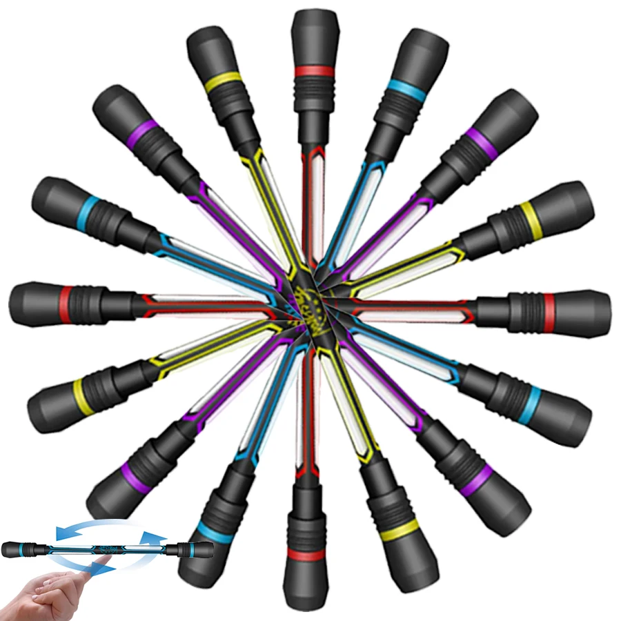 

4/8/12Pcs 0.5mm Black Gel Pen Finger Spinning Stress Relief Writing Pen with Replaceable Refill Suitable for Office & Daily Use