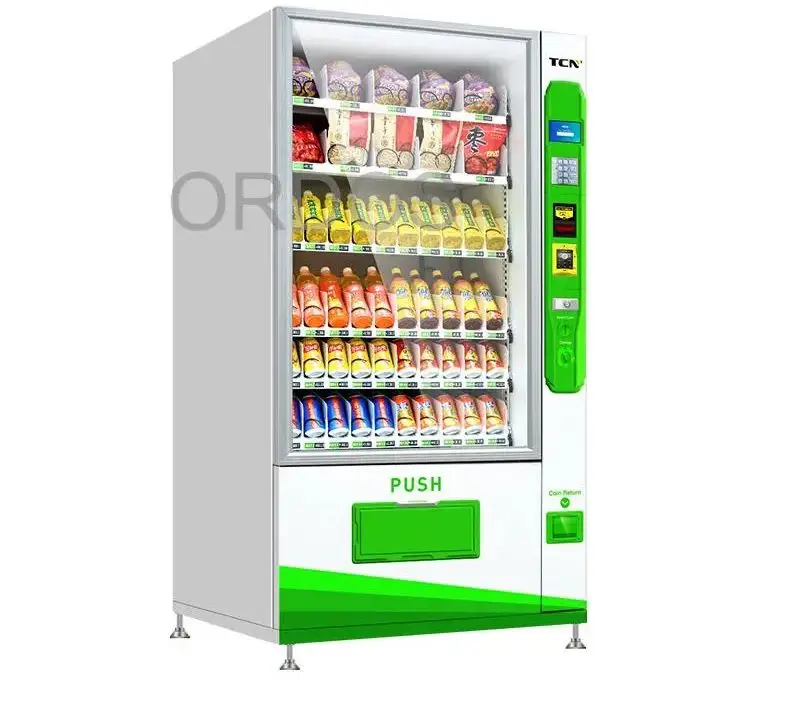 Smart 24 Hours Self-Service Automatic Milk Food Snack Drink Vending Machine With Ce Cb Iso9001