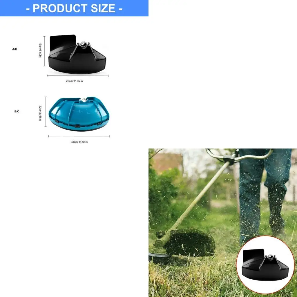 Weatherproof Lawn Trimmer Guard Case with Assembly Tool for Enhancing Durability Y4QC