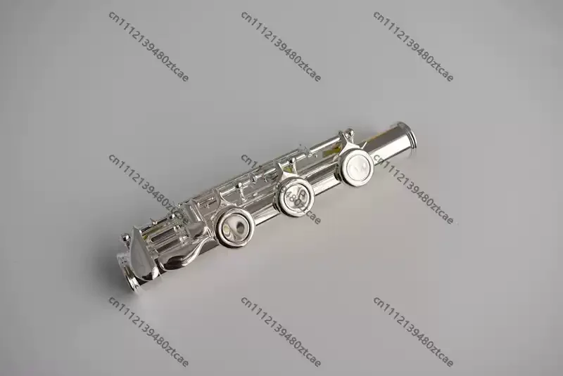 Two‑Section Flute Spare Lower Tube 17‑Hole C‑Tail &16‑Hole B‑Tail Plated Finishing Woodwind Flute Replacement Repair Accessory