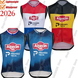 Alpecin Premier-Tech 2026 Cycling Vest Windproof Men Wind Vest Cycling Jersey Sleeveless Bicycle Windbreaker MTB Bike Clothing