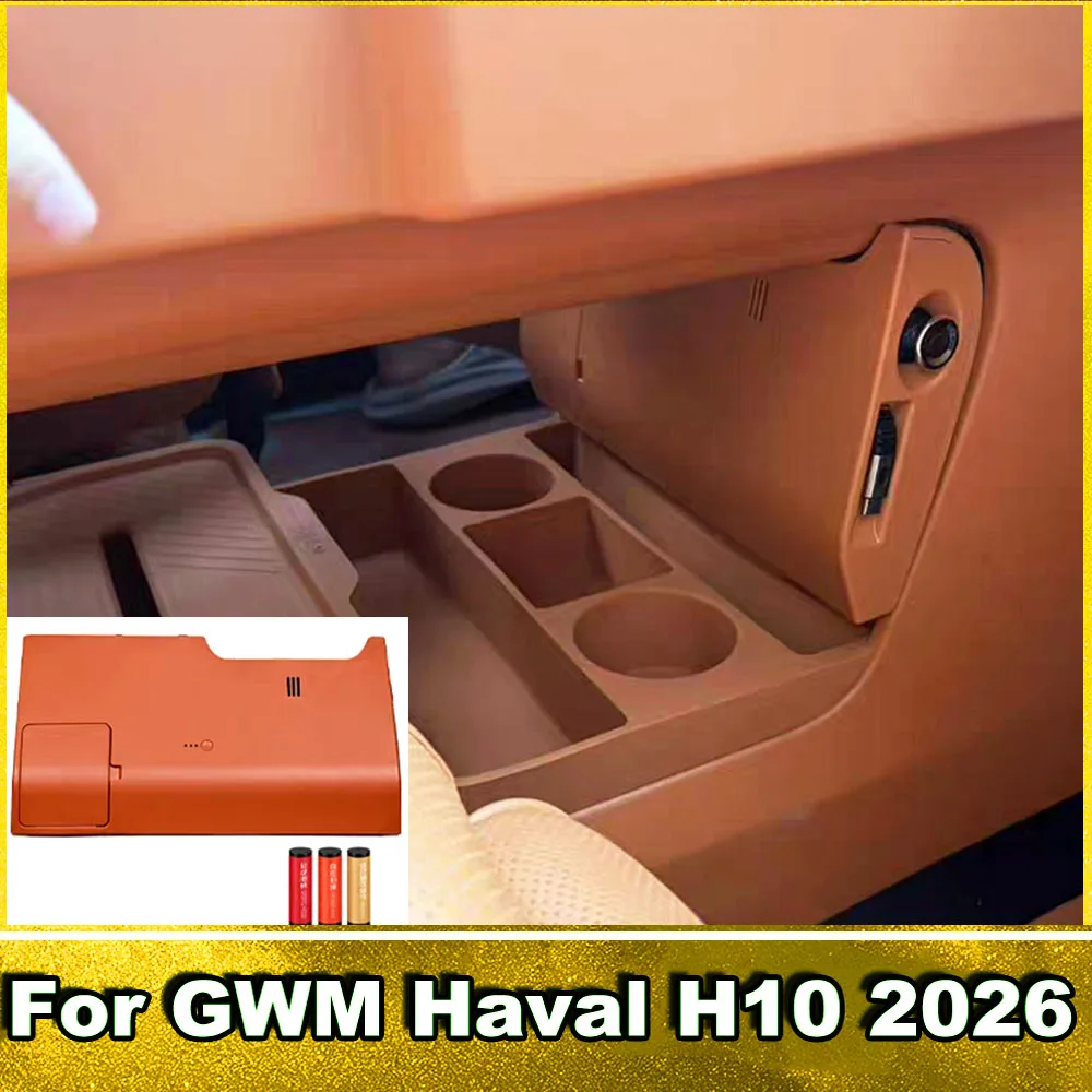 Custom Center Console Extension Base For GWM Haval H10 2026 45W Quick Charge & Magnetic Aroma Diffuser Car Trim Part