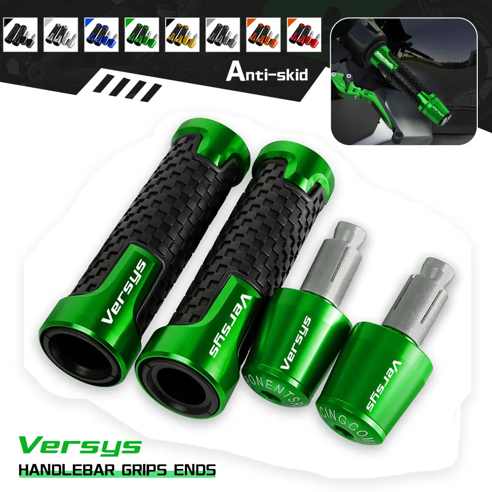 

7/8'' 22mm Motorcycle Handle Bar Handlebar Grip End Aluminum Slider Plug FOR KAWASAKI VERSYS 650 1000 Versys-X300 2008-2019 2020