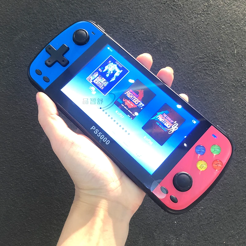 

PS5000 портативная игровая консоль в стиле ретро, игровая консоль 5,1 дюймов, HD экран, 32 ГБ, 3000 или 64 ГБ, 6000 игр, двойные игровые плееры