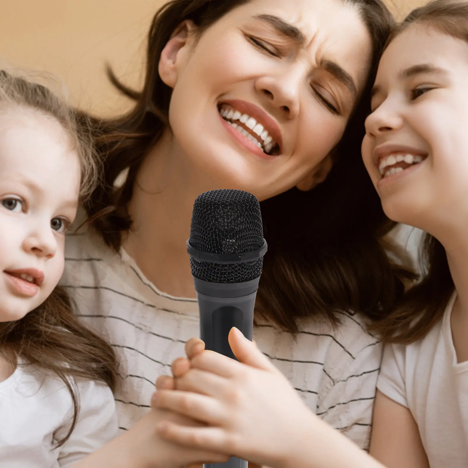 

1Pcs Wireless Microphone Prop High Simulated Plastic Cosplay Plastic Microphone Playthings for Stage Performance Actor Kids