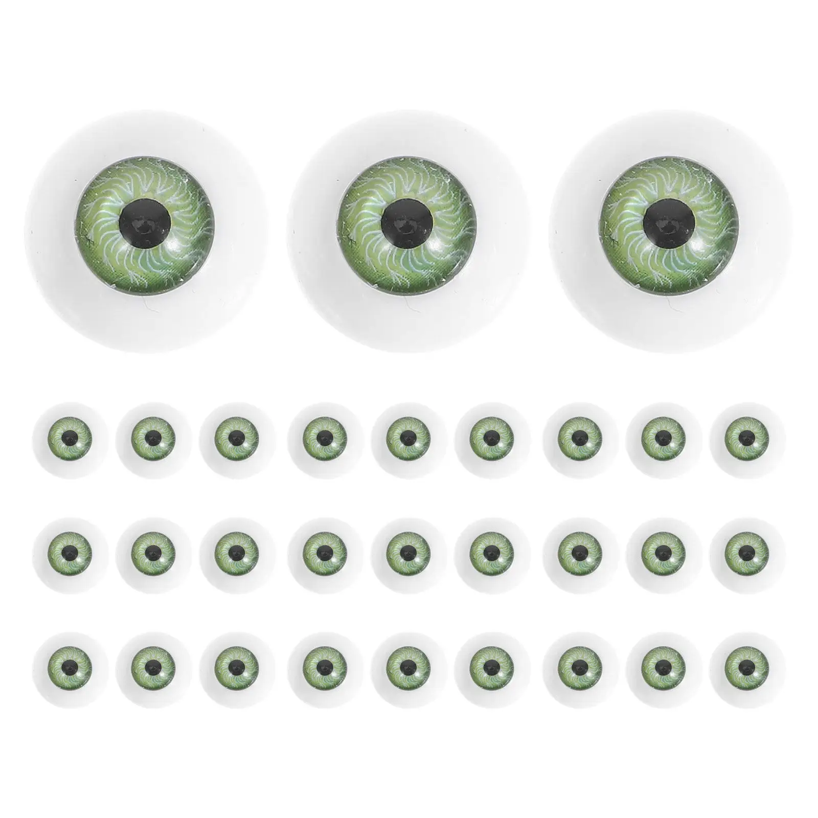 

40Pcs Realistic Plastic Safety Eyes 20mm Round for Crochet Animals Stuffed Crafts Fake Eyeballs Expressive Craft Eyes