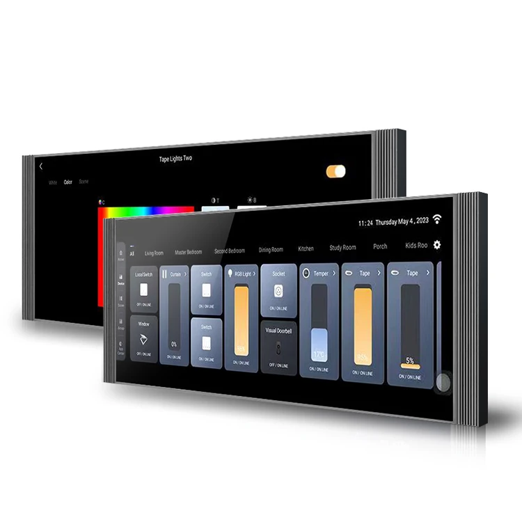 

Golden Security In-Wall Central Control Zigbee Panel Controller Zigbee Hub Gateway with 12 Inch Full Touch Screen LCD Display