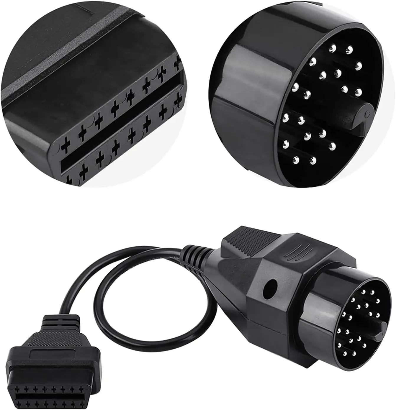 OBDII Adapter For BMW 20 Pin to OBD2 16 PIN Interface Connector For BMW E36 E39 E30 F20 X5 Z3 E53 i3 OBD2 Car Diagnostic Cable