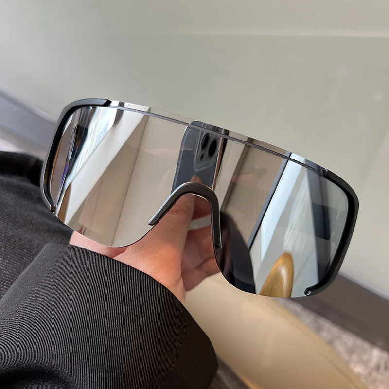 Neue Y2K-Stil Radfahren Sonnenbrille winddichte Brille für Männer Frauen Retro-reflektierende Folie Objektiv Straßenreiten Sportbrille