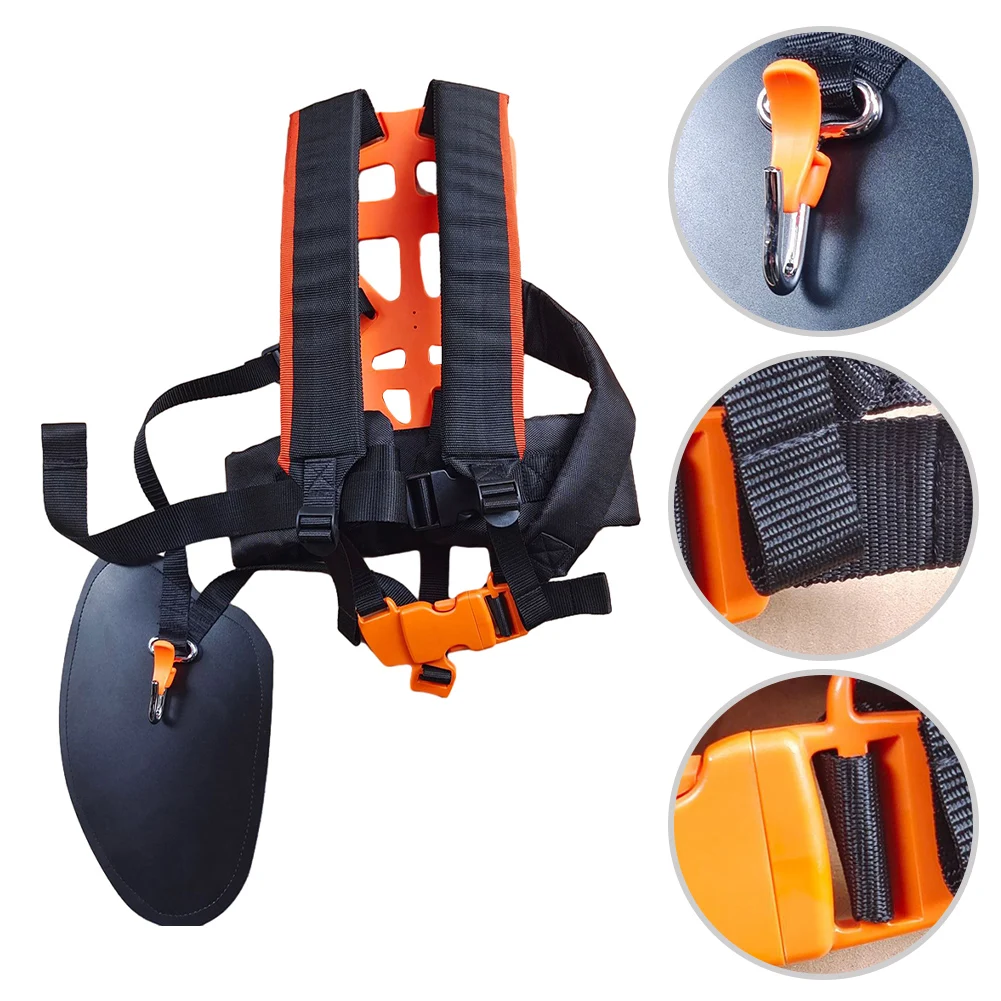 Adjustable Padded Shoulder Harness Strap For Comfortable For STIHL Brush Cutter With Thickened Wear-resistant Padded Waist Strap