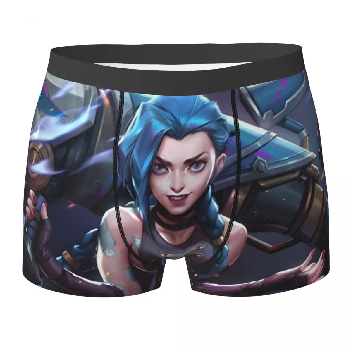 

Лидер продаж, нижнее белье Arcane League Of Legends, дышащие трусы-боксеры с героями мультфильмов, трусы-боксеры с 3D чехлом, мужские боксеры больших размеров