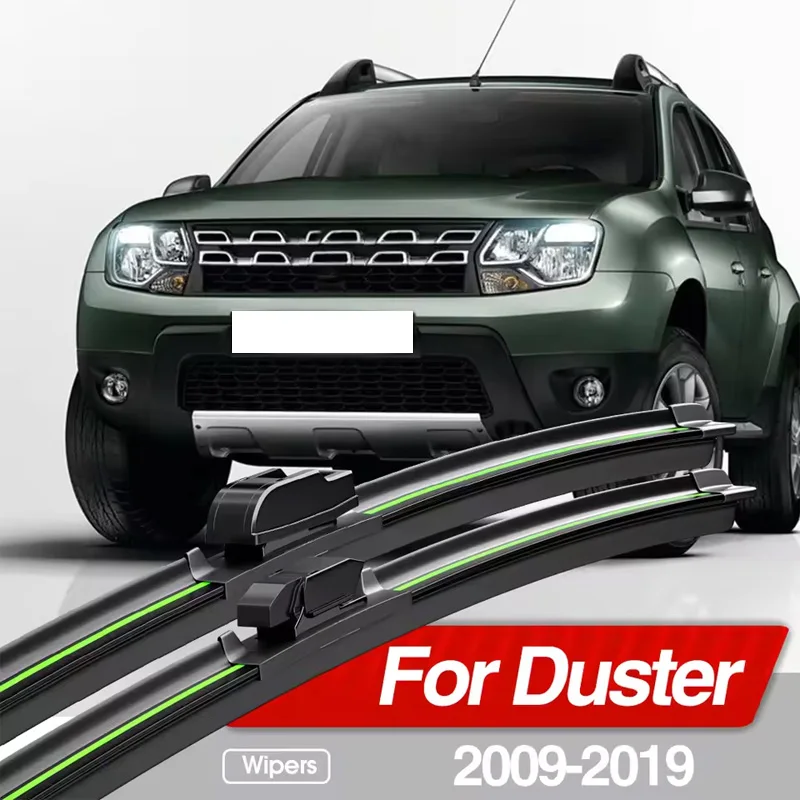 For Dacia Duster 2009-2019 Front Windshield Wiper Blades 2pcs Windscreen Window Accessories 2010 2011 2012 2013 2014 2017 2018