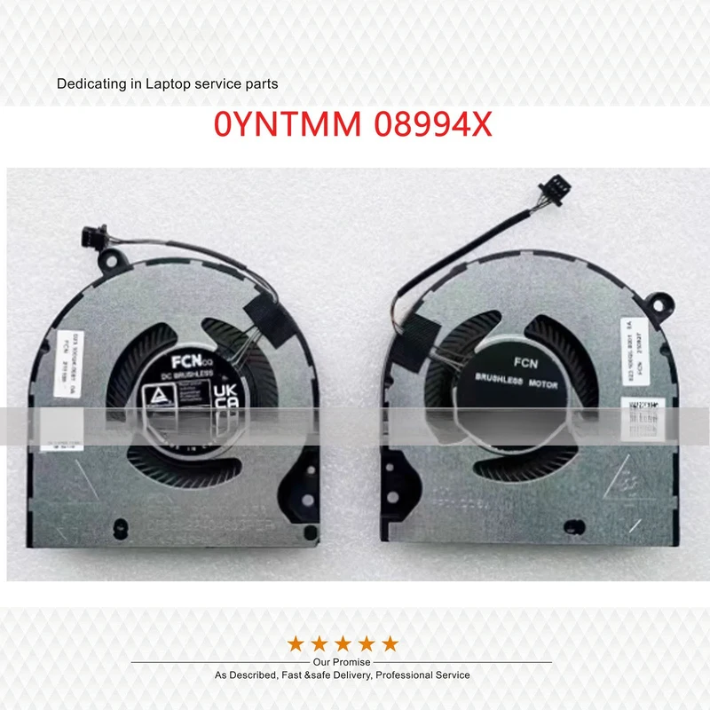 A+New 0YNTMM 08994X For Dell Inspiron 14 Plus 7420 5420 CPU GPU Cooling Fan