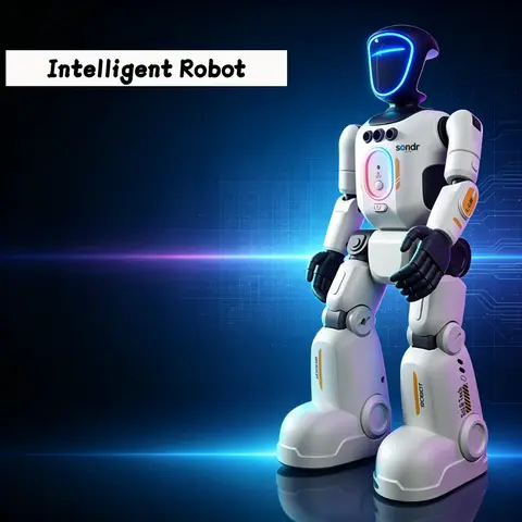 Next-Gen Smart Core AI Humanoid Robot Voice Gesture Control Tech Toy Joint Mobility Breathing Light Recording Function RC Robot