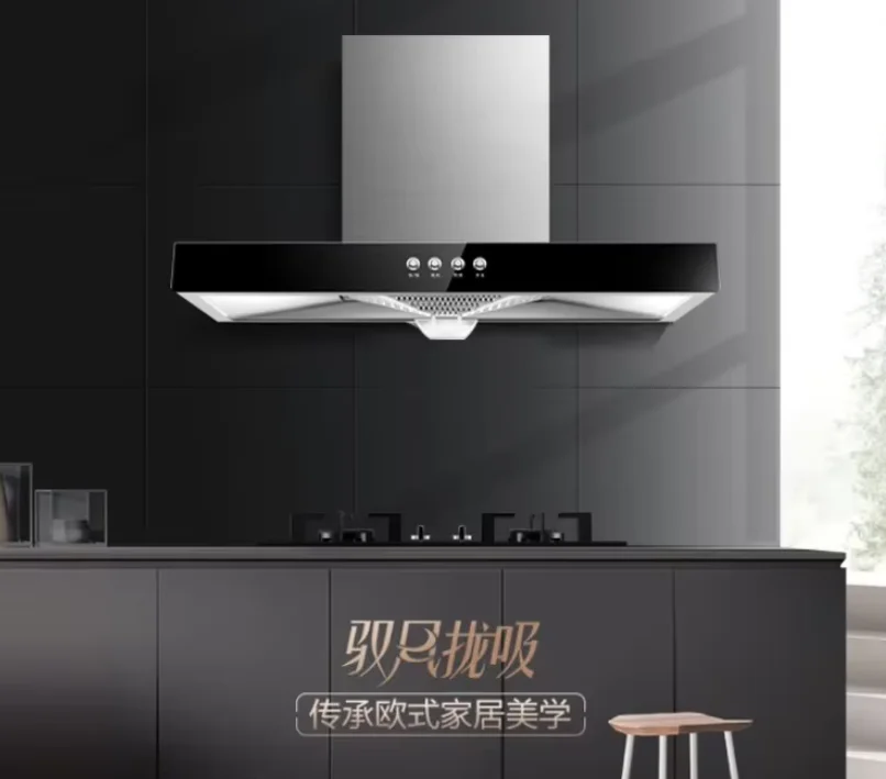 Compact Top Suction Range Hood 110V/220V Multiple Sizes 60cm/70cm/75cm Ideal for Apartment Kitchen Use LYH
