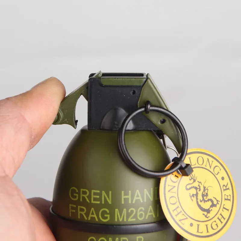 2024 New Model No. 805 Machine Paint Grenade Windproof Gas Lighter Gift Pendant Source Factory Excellent Direct Sales Wholesale