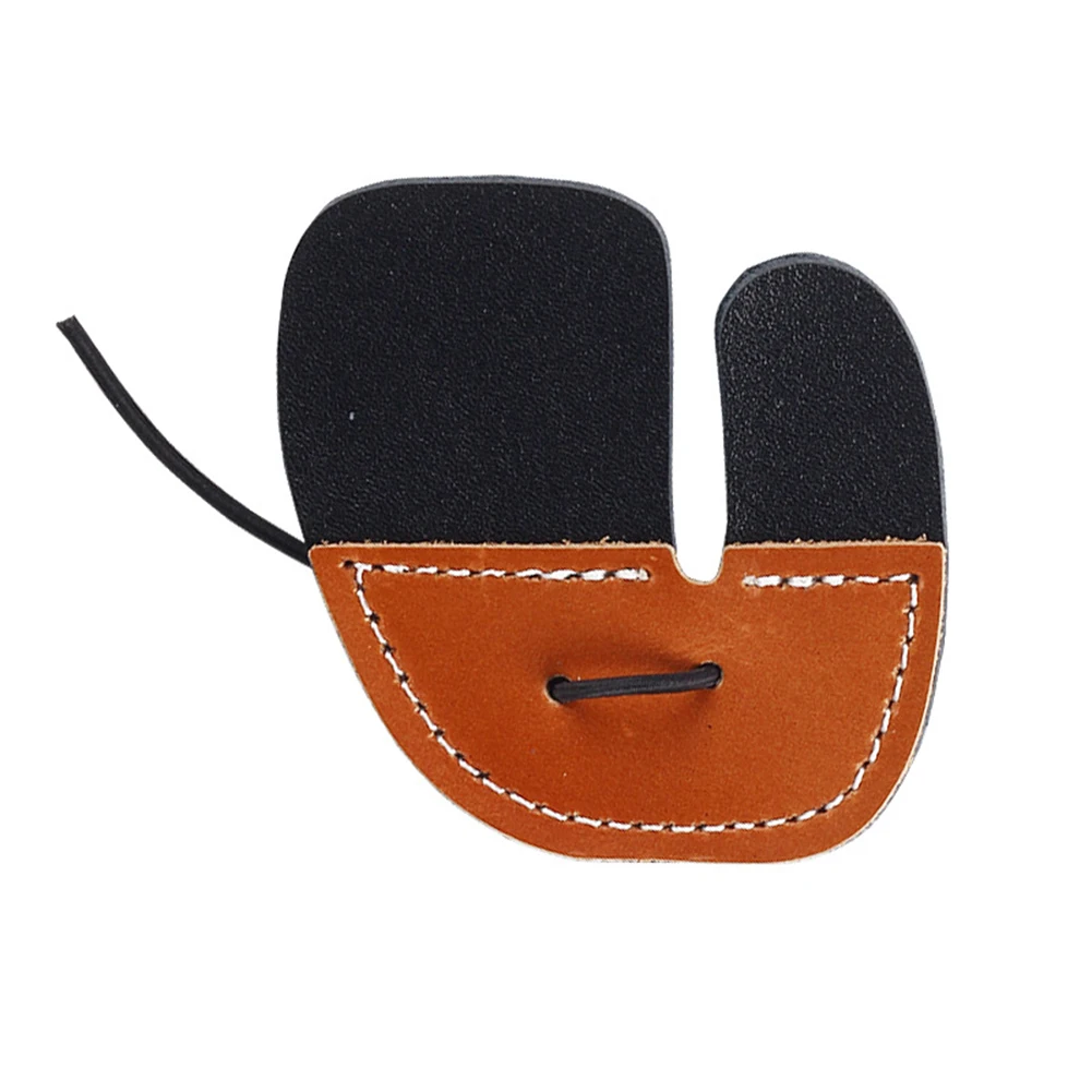 Brand New Finger Guard Brown Easy To Take And Wear Leather Material Long-term Wearing Thickened Better Experience