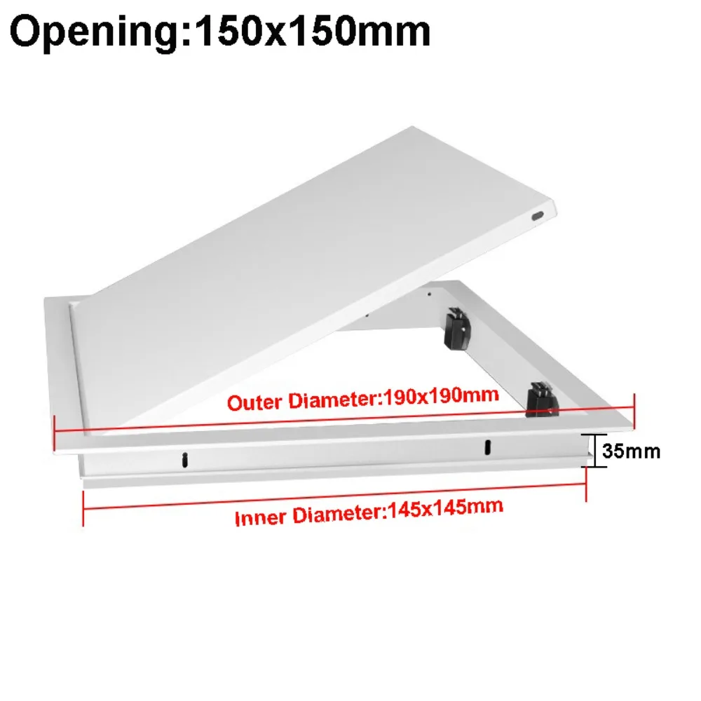 Easy Install Aluminum Alloy Access Panel White Removable Ceiling Panel Access Door