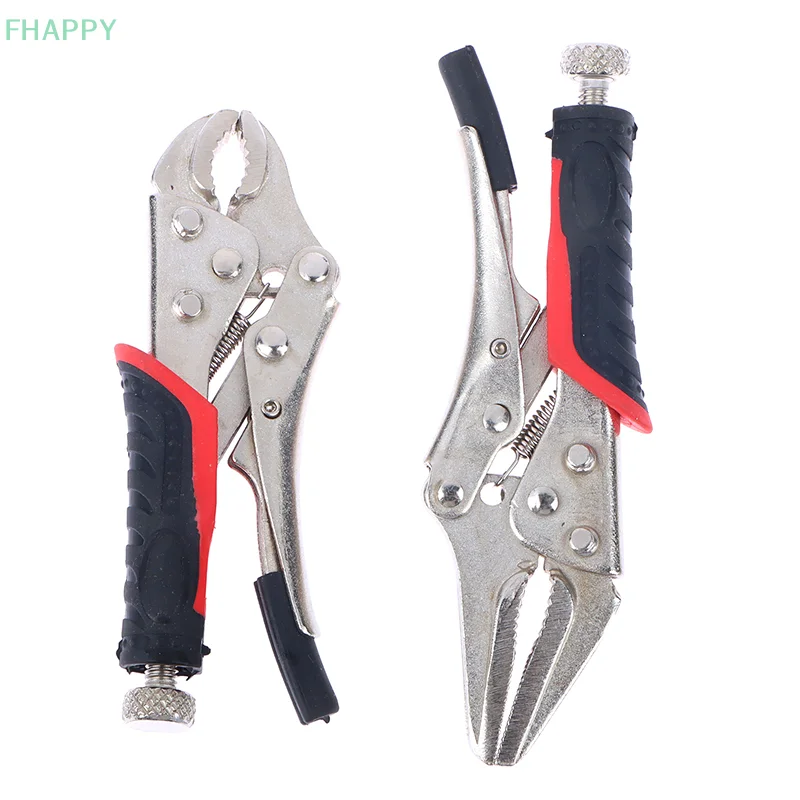 4 Inch 5 Inch Curved Jaw Locking Pliers Mini Locking Pliers For DIY Hand Repair Tools Quick Fixing Clamping Pliers