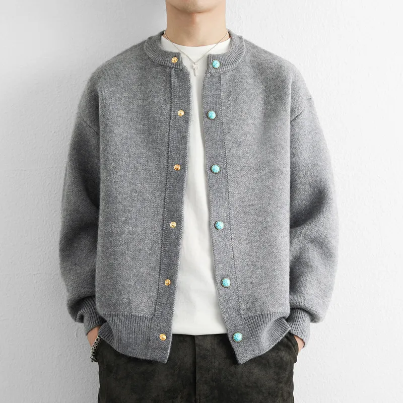 Couple Style New Autumn Winter Versatiles Casual Knitted Sweater Men's Women's Same Style Loose Cardigan Fashion Warm Coats