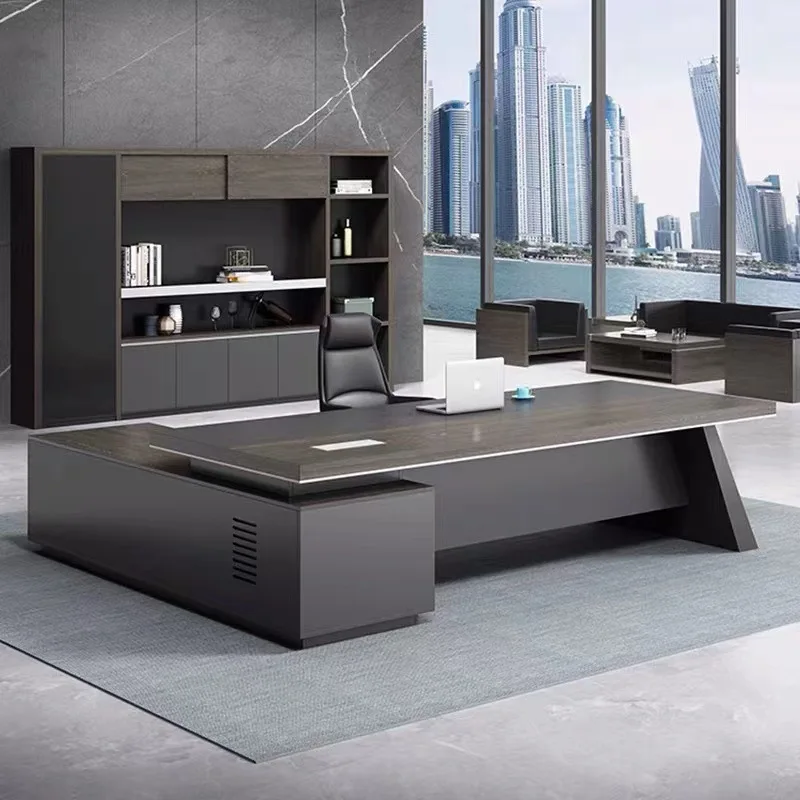 

Simple And Modern Boss Office Desk And Chair Combination Single Class Desk President Room Manager Table Supervisor Table Office