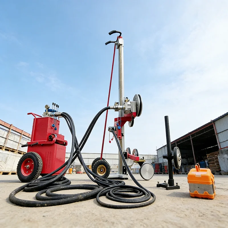 Hydraulic Wire Saw Concrete Cutting Equipment for Bridge Pier Cutting and Removal with 360 Degree Rotating Cutting Head
