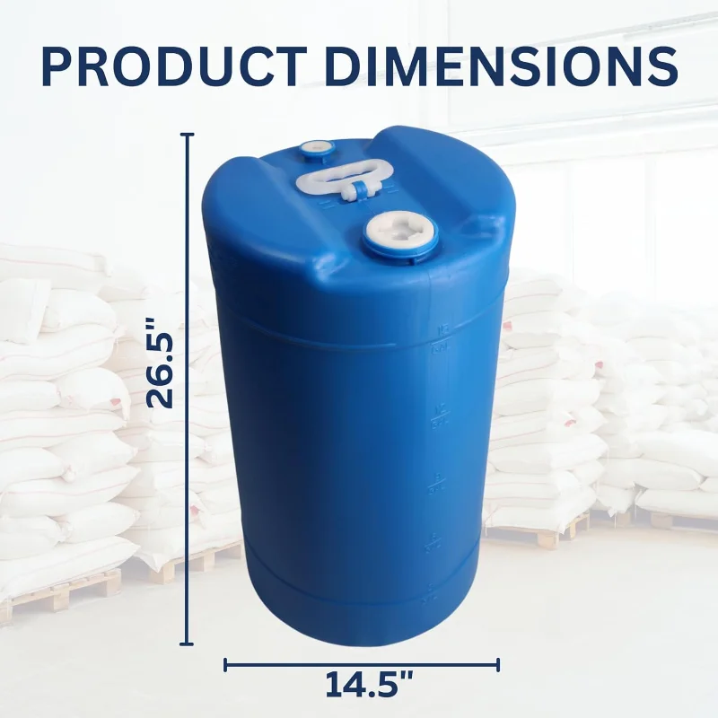 15 Gallon Water Storage Tank - 2 Tank- Water Storage for Emergencies - Durable, Reusable, Portable, BPA Free