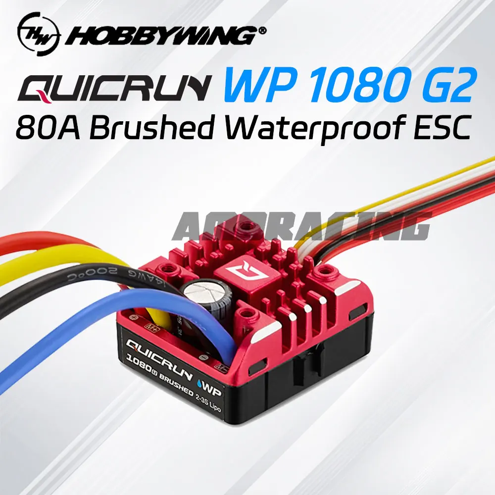

HOBBYWING QUICRUN WP 1080 G2 Матовый 2-3S ESC второго поколения полностью водонепроницаемый электрический пульт дистанционного управления автомобильные аксессуары