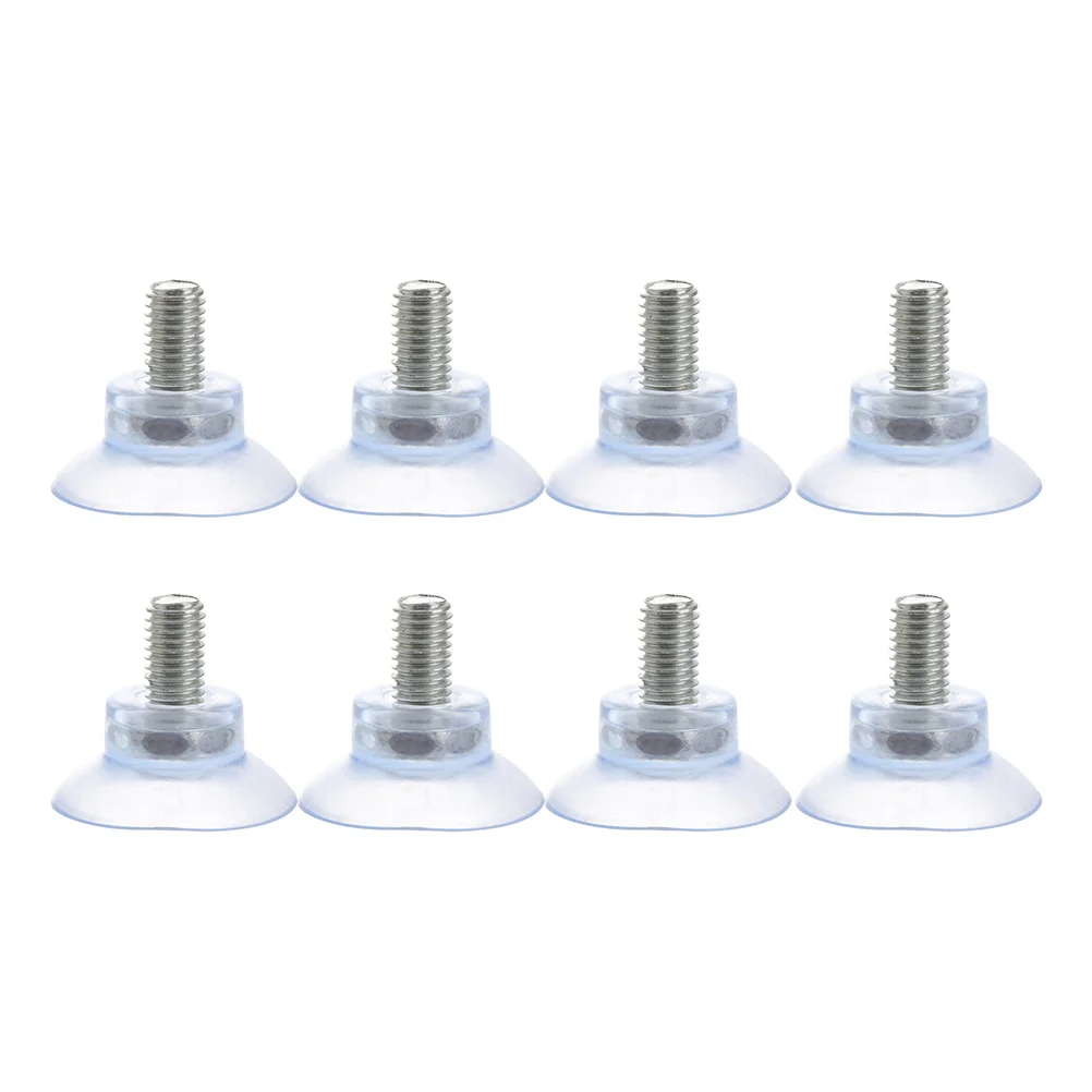 

8pcs PVC Heavy Duty Clear for Glass Suction Cup Table Window Multi Sucker Hanger Pad Purpose Furniture Sucker Pad Reusable